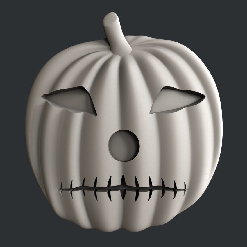 3d STL models for CNC set pampkin halloween 3D model_1