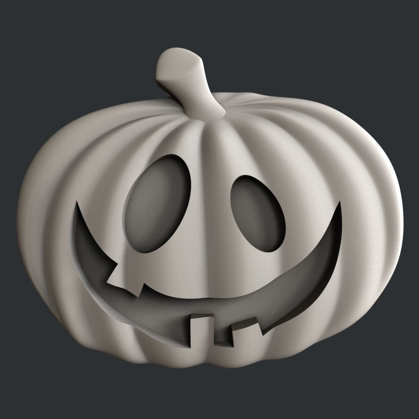 3d STL models for CNC set pampkin halloween 3D model_4