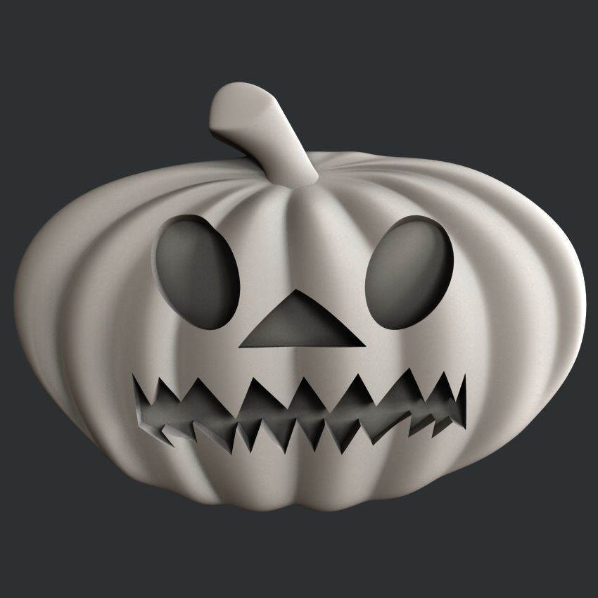 3d STL models for CNC set pampkin halloween 3D model_8