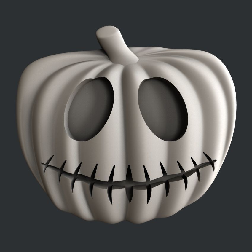3d STL models for CNC set pampkin halloween 3D model_6