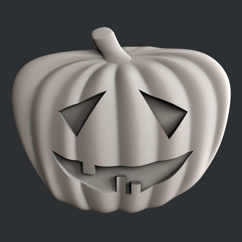 3d STL models for CNC set pampkin halloween 3D model_5