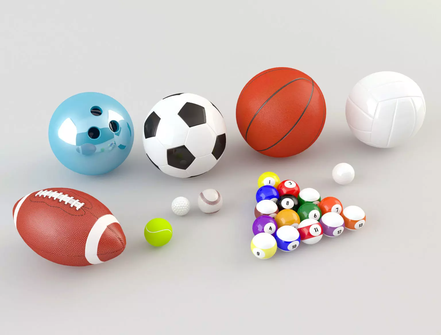 Balls Pack 3D model_0