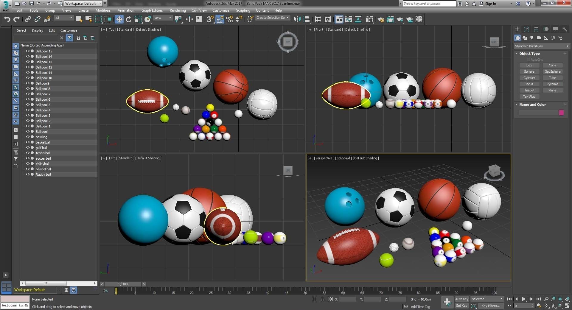 Balls Pack 3D model_7