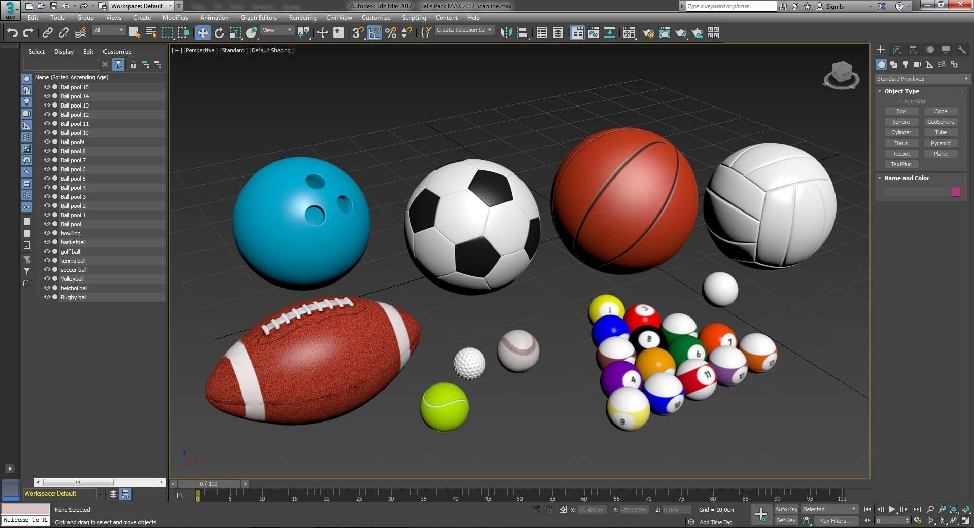 Balls Pack 3D model_6
