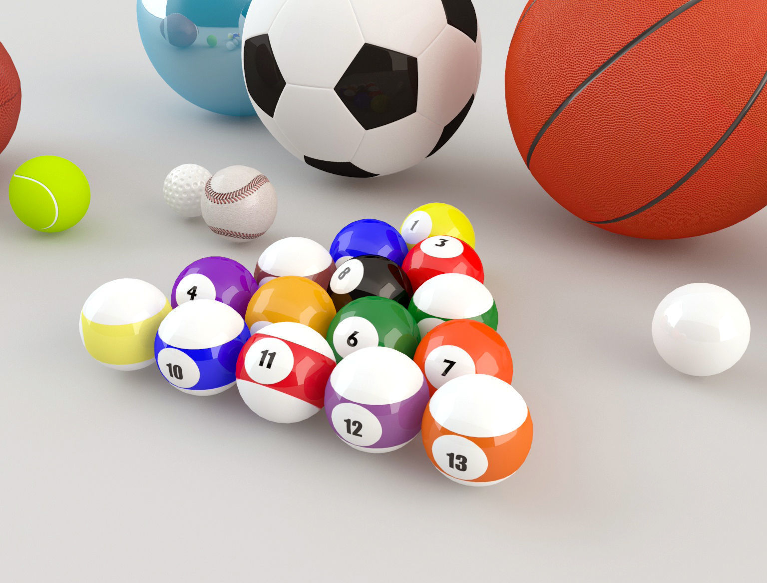 Balls Pack 3D model_4