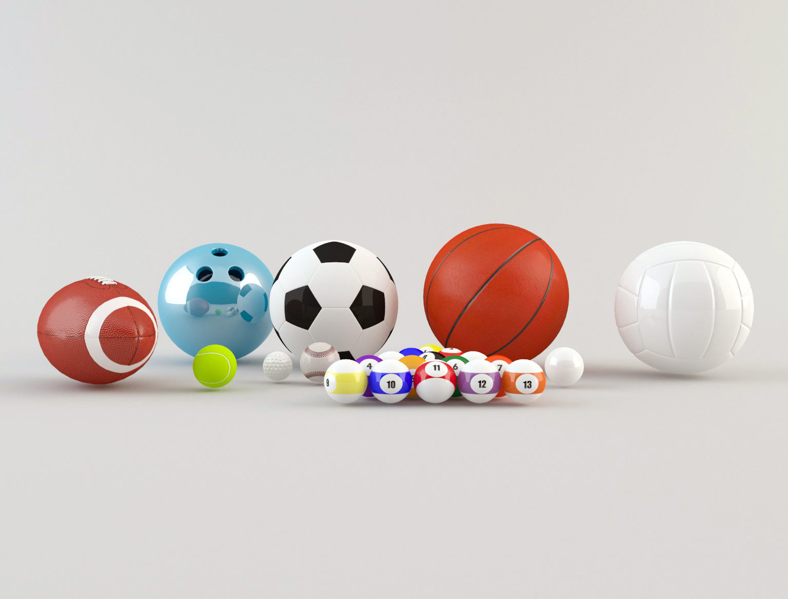 Balls Pack 3D model_3