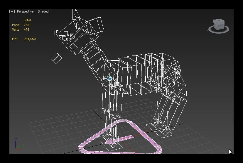 Cartoon Doe Low-poly 3D model_8