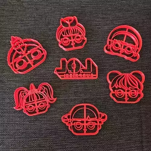 Kit LOL Surprise Cookie Cutter 3D print model