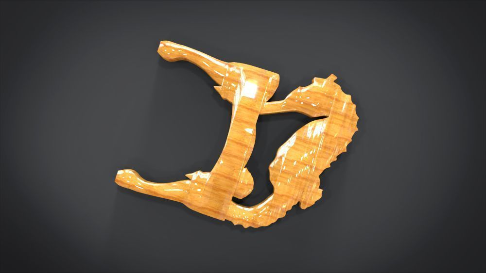 Seahorse Ornament 3D print model_4