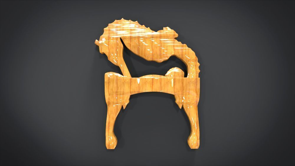 Seahorse Ornament 3D print model_3