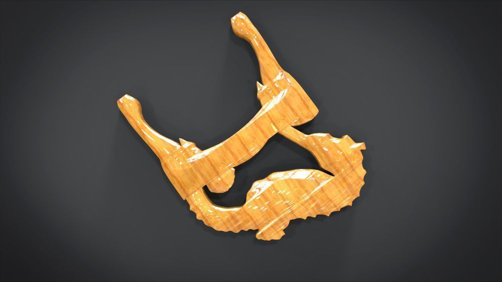 Seahorse Ornament 3D print model_6