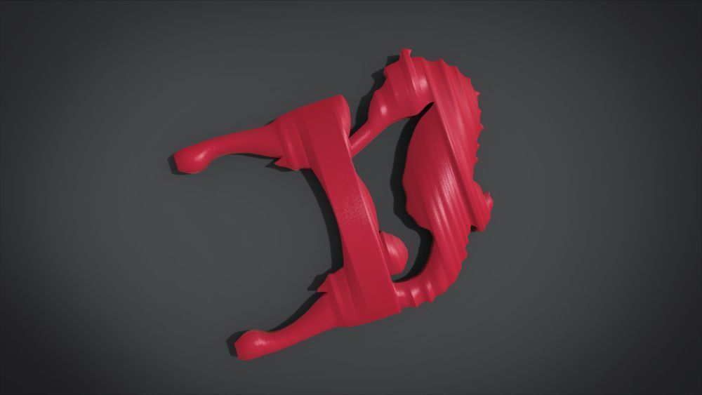 Seahorse Ornament 3D print model_14