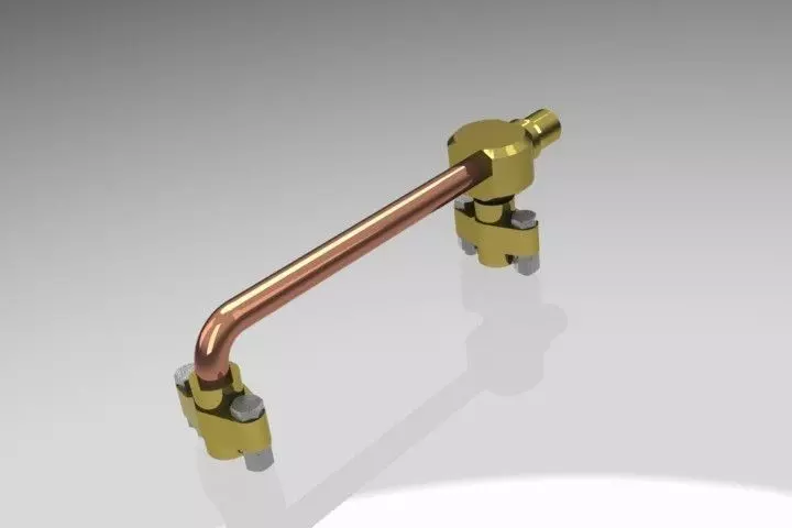 Assembly Cylinder Piping Exit Free 3D model