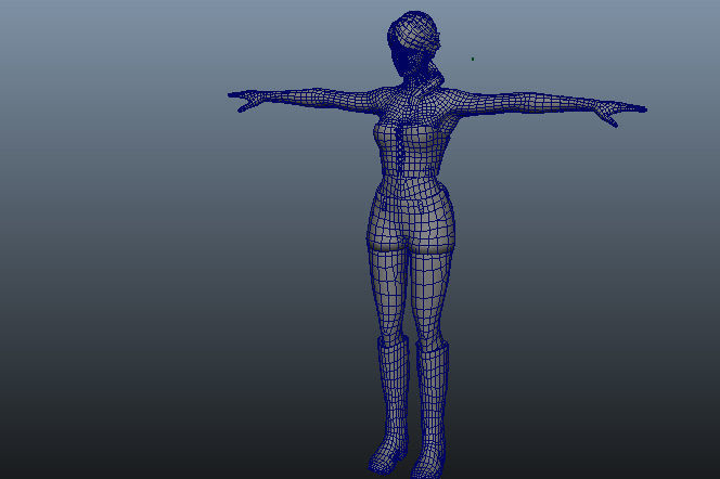 Betty Female Beauty  Low-poly 3D model_5