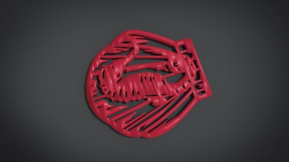 Window ventilation ornaments with Seahorse motifs 3D print model_18