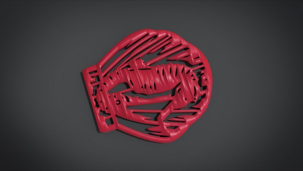 Window ventilation ornaments with Seahorse motifs 3D print model_17