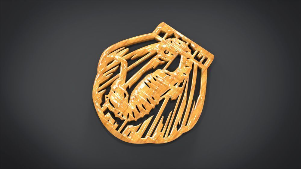 Window ventilation ornaments with Seahorse motifs 3D print model_9