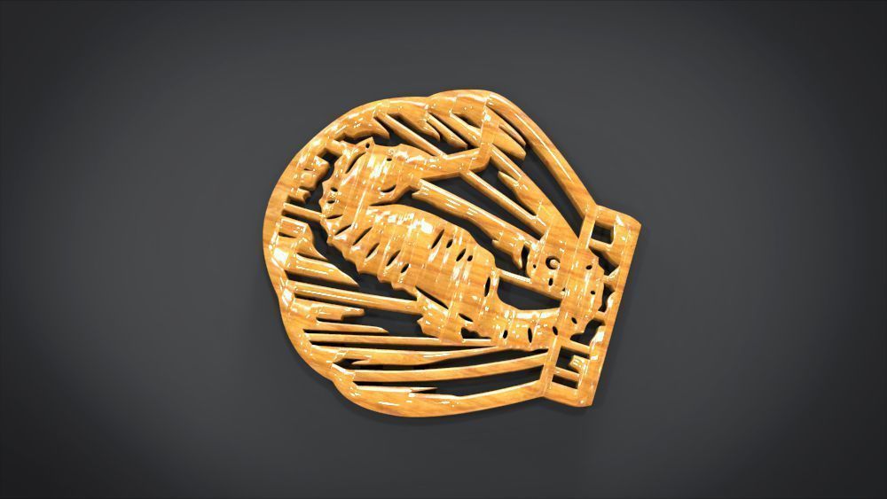 Window ventilation ornaments with Seahorse motifs 3D print model_7