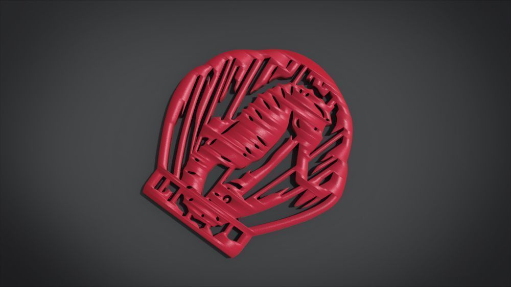 Window ventilation ornaments with Seahorse motifs 3D print model_16