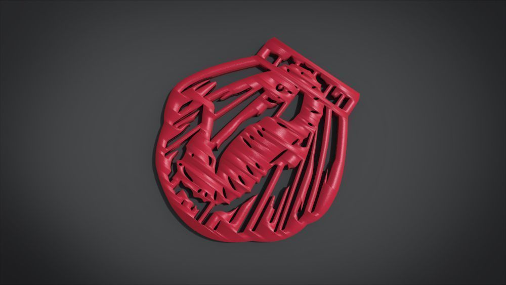 Window ventilation ornaments with Seahorse motifs 3D print model_20