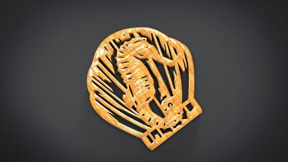 Window ventilation ornaments with Seahorse motifs 3D print model_11