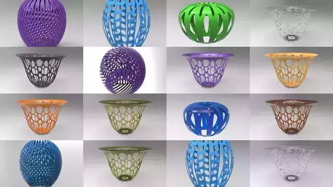 Lampshade collection for 3d printing 