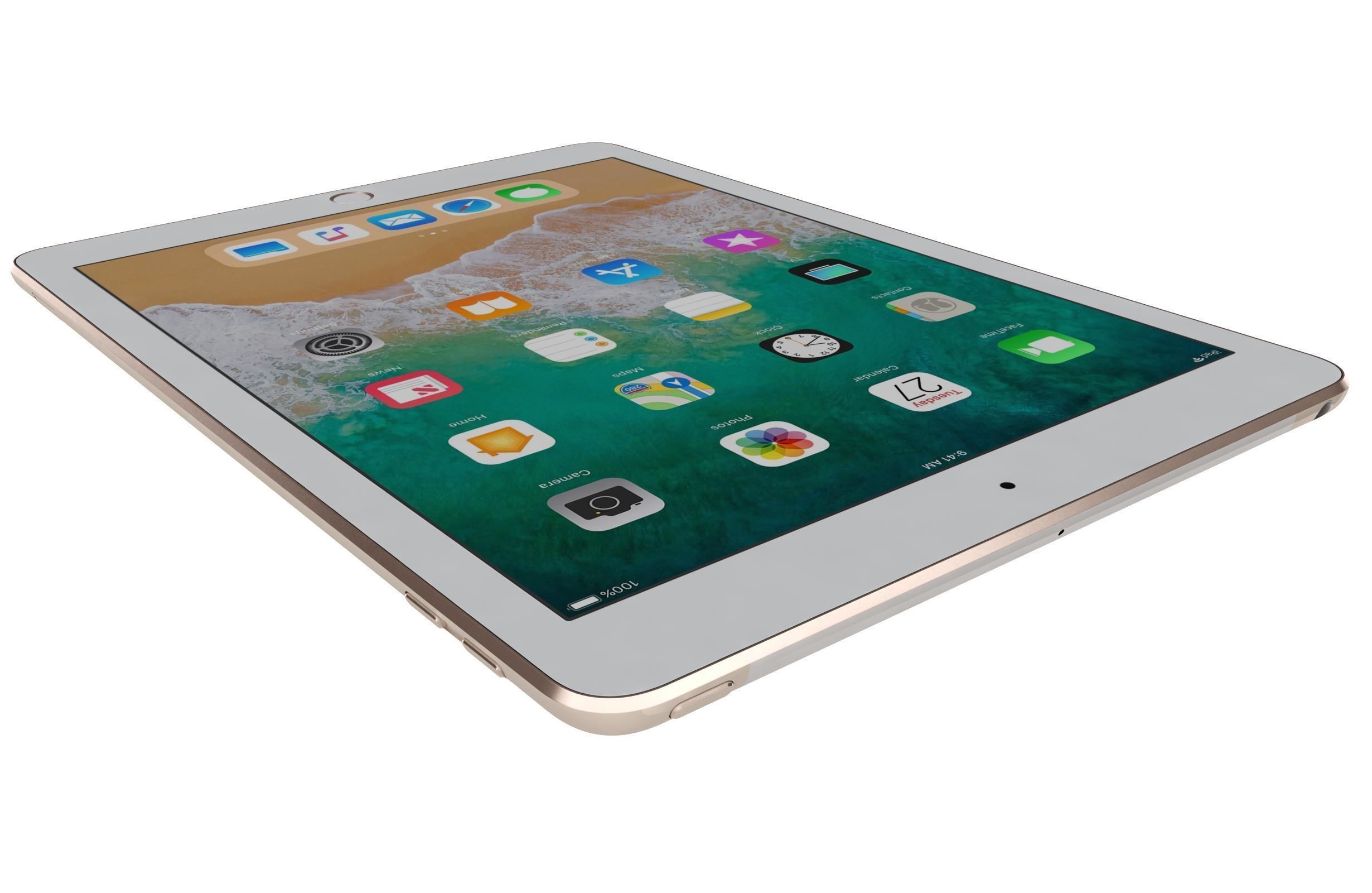 Apple iPad 9 7 2018 WifiCellular All Colors 3D model_19