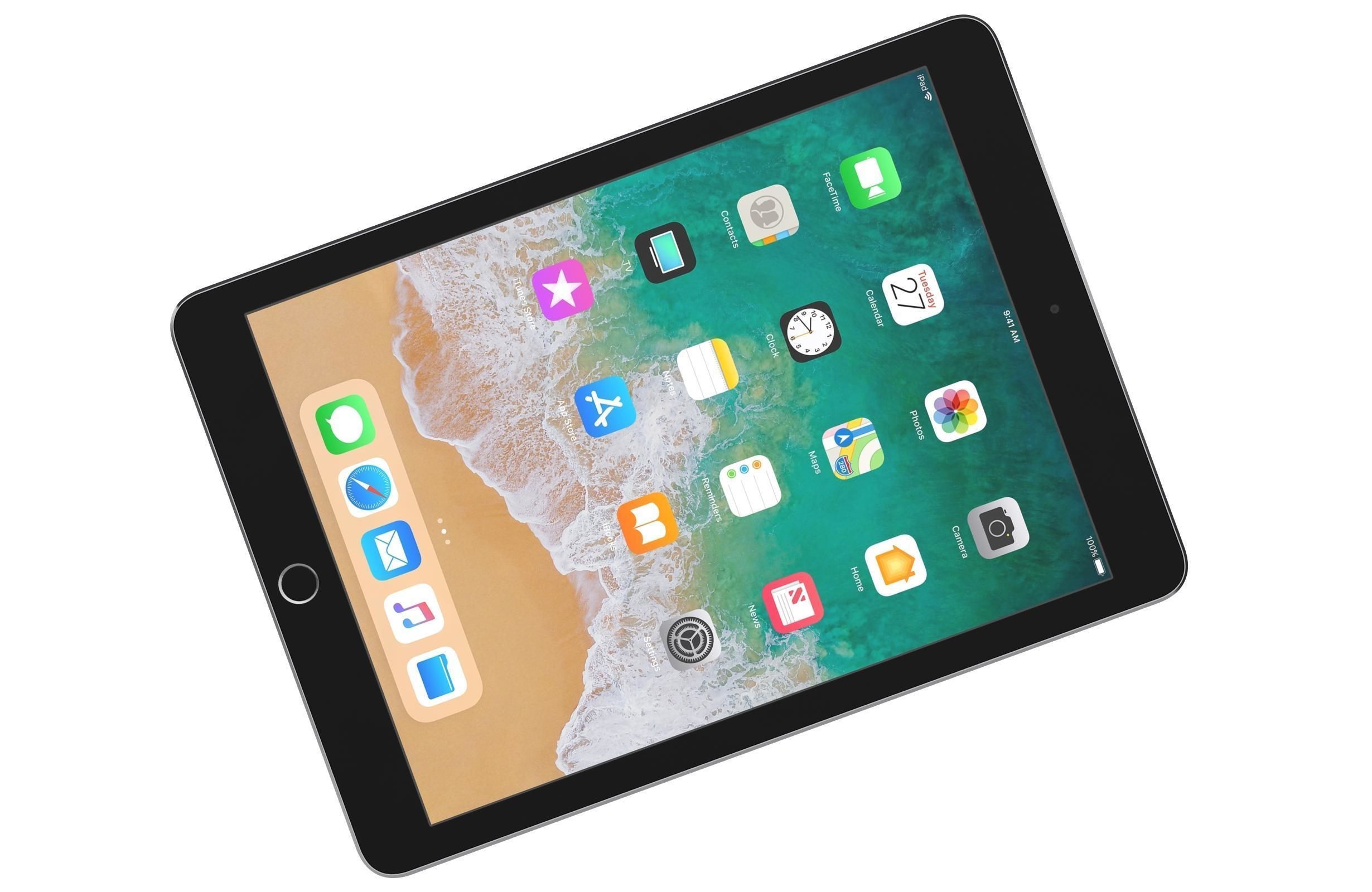 Apple iPad 9 7 2018 WifiCellular All Colors 3D model_9