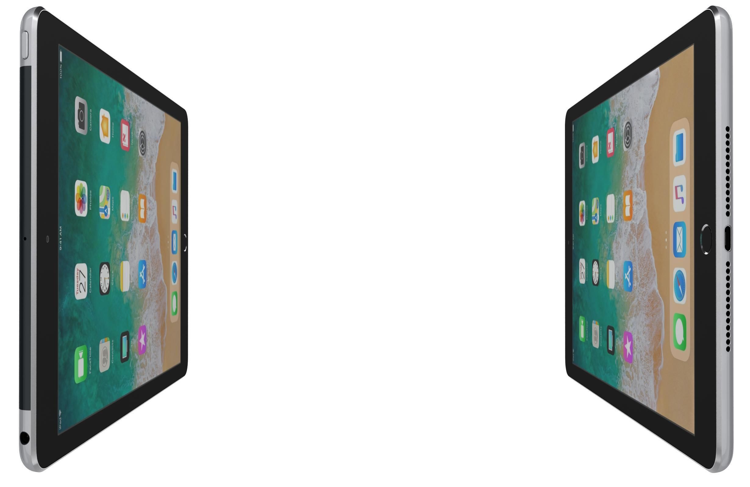 Apple iPad 9 7 2018 WifiCellular All Colors 3D model_15