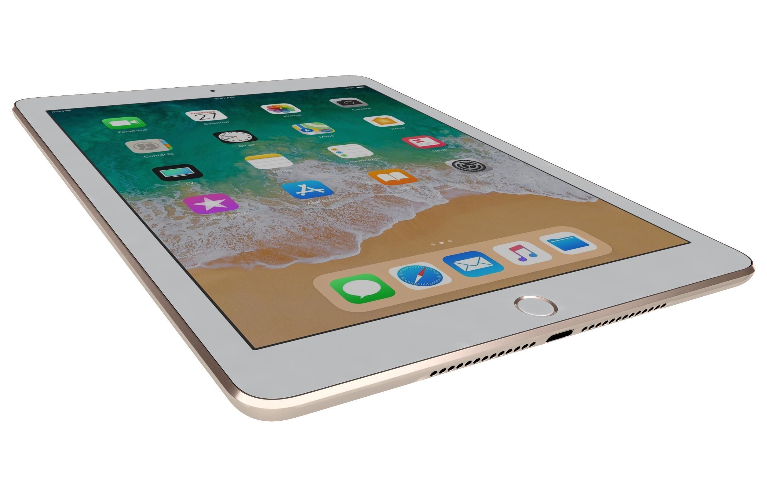 Apple iPad 9 7 2018 WifiCellular All Colors 3D model_30