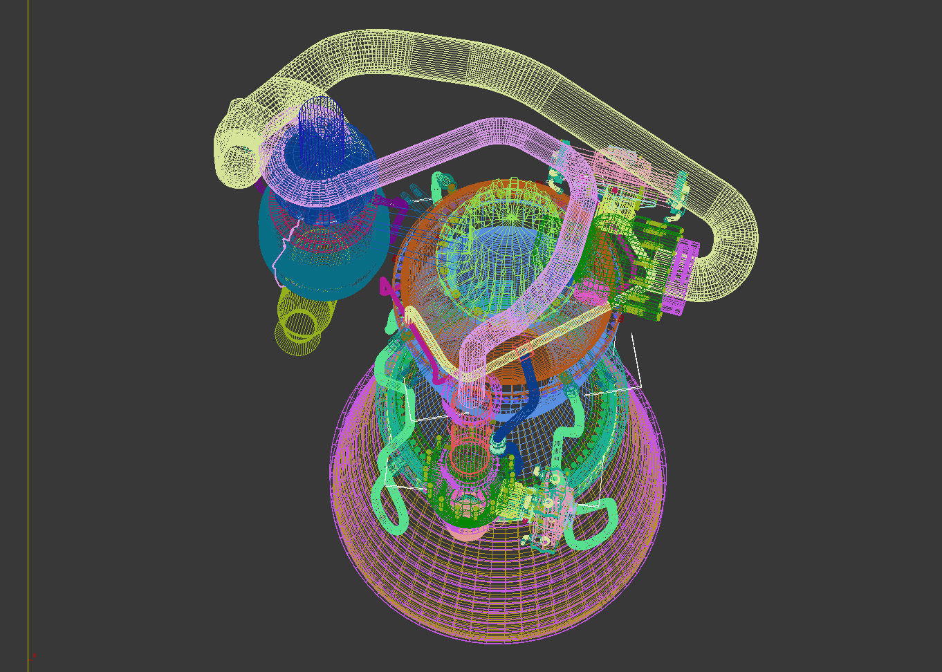 Merlin Rocket Engine SpaceX 3D model_11