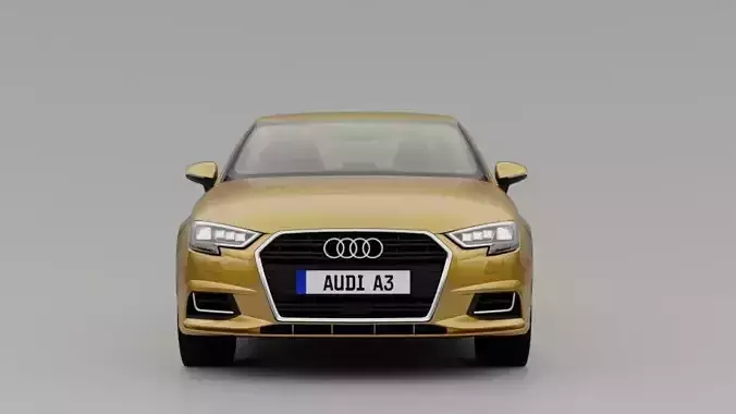 Audi A3 8V Sedan Low-poly 3D model