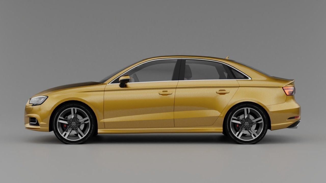 Audi A3 8V Sedan Low-poly 3D model_6