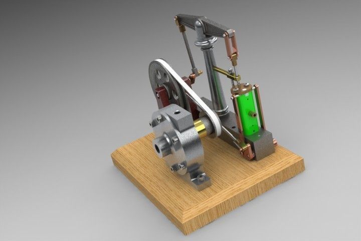 Steam Engine Free 3D model_1
