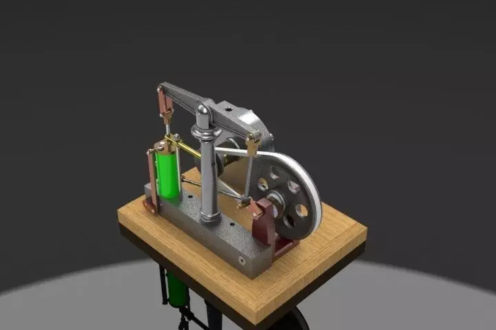 Steam Engine Free 3D model_0