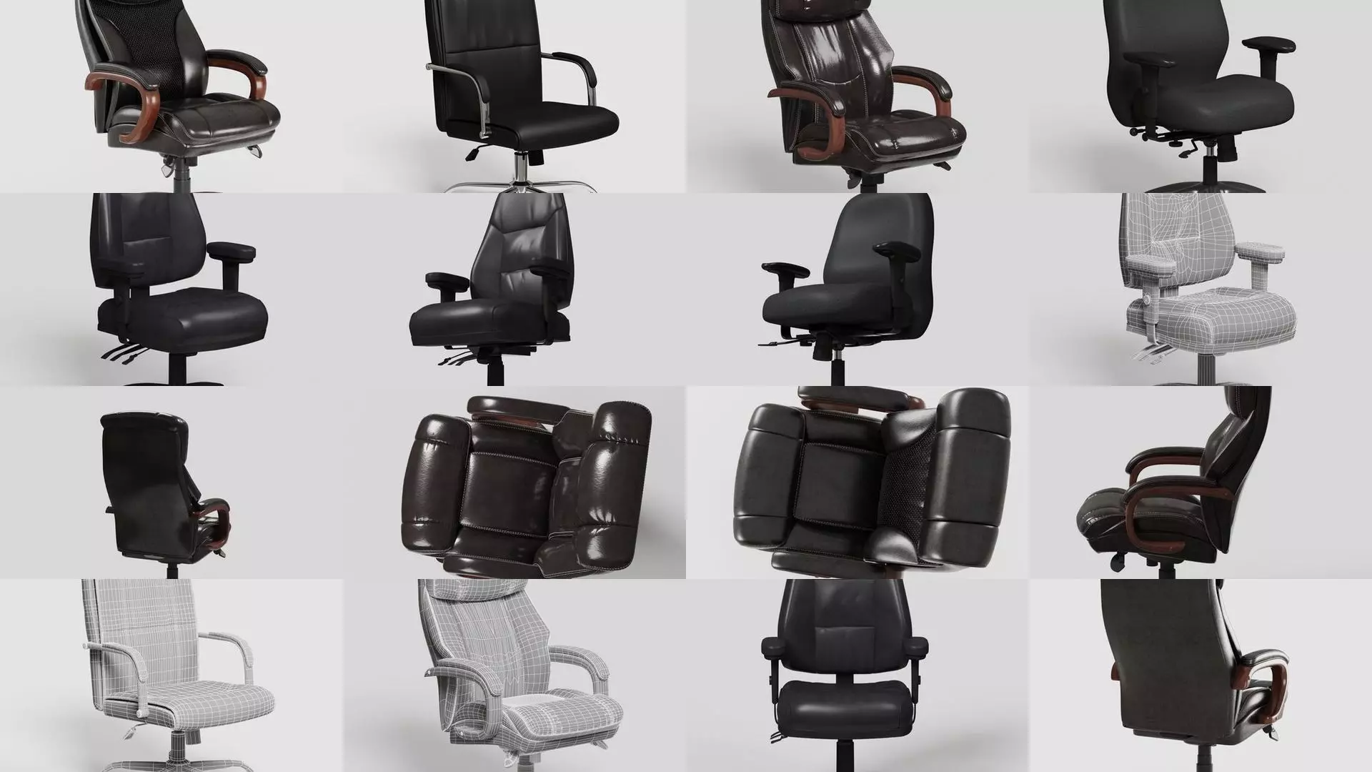Office Chairs Premium Kit 3D 3D Model Collection_0