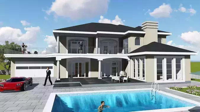 COUNTRY VILLA EXTERIOR  INTERIOR