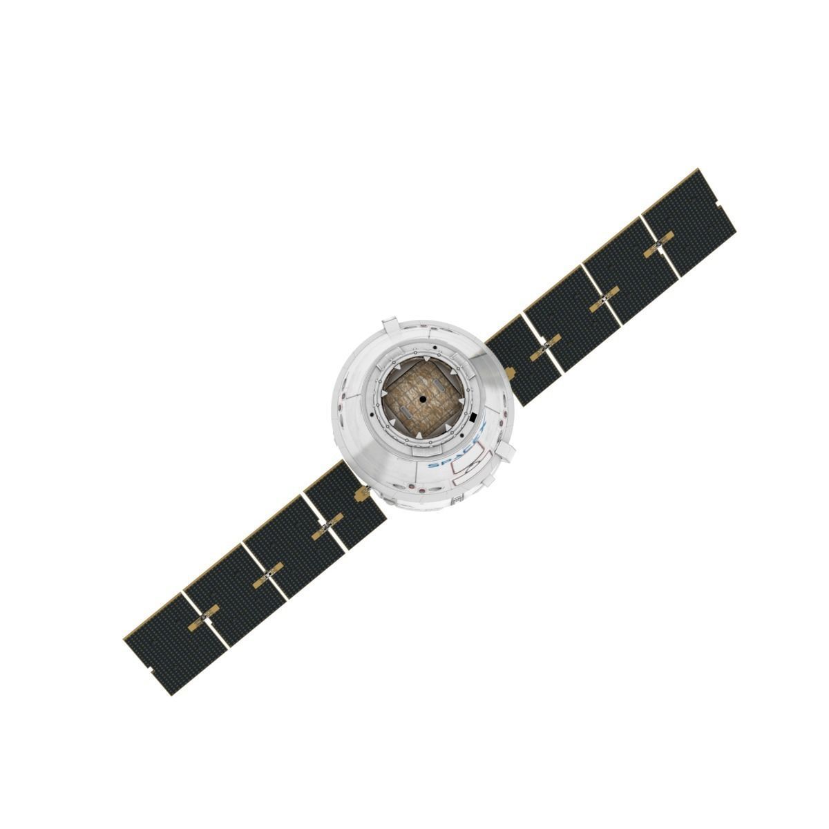 Dragon Capsule SpaceX 3D model_7
