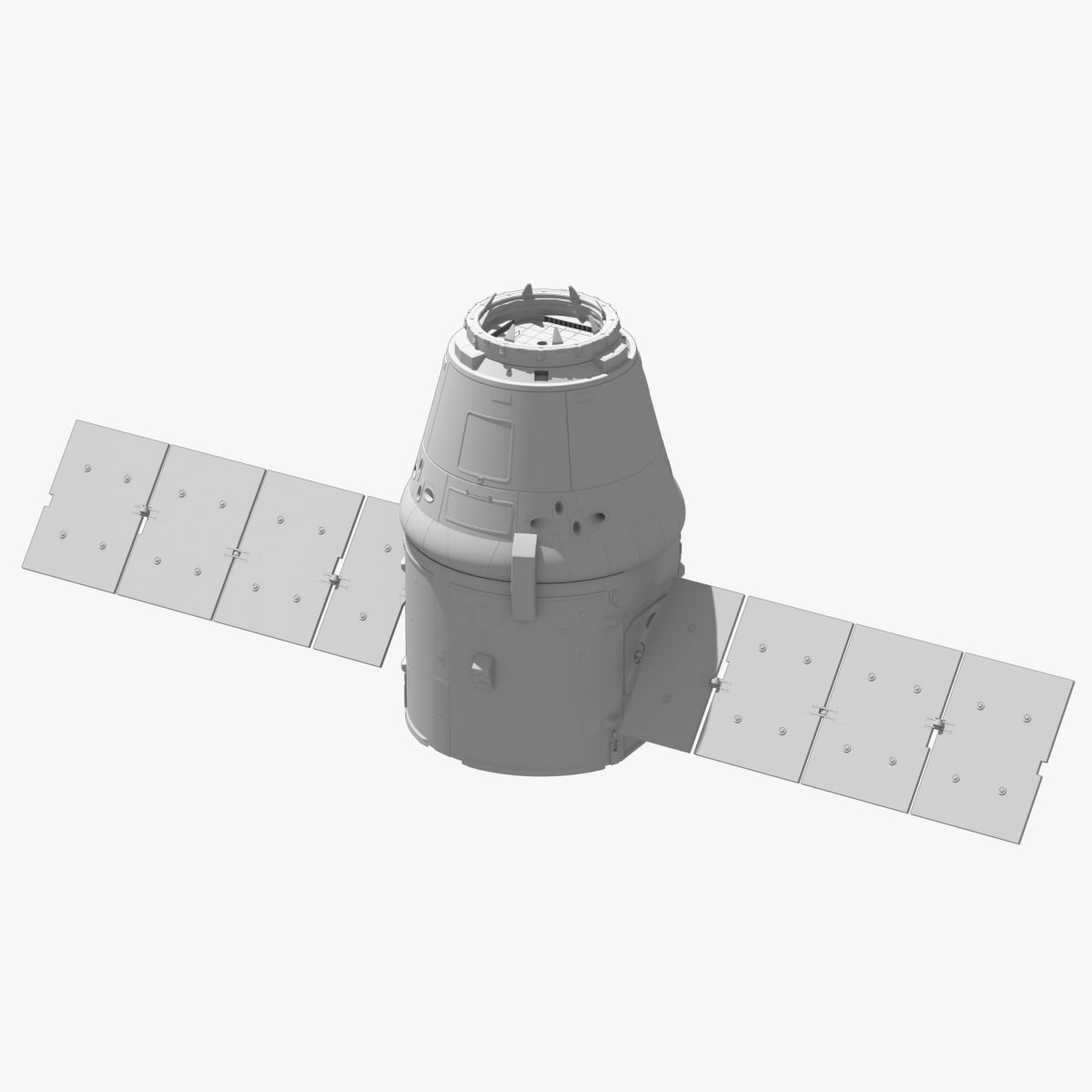 Dragon Capsule SpaceX 3D model_17