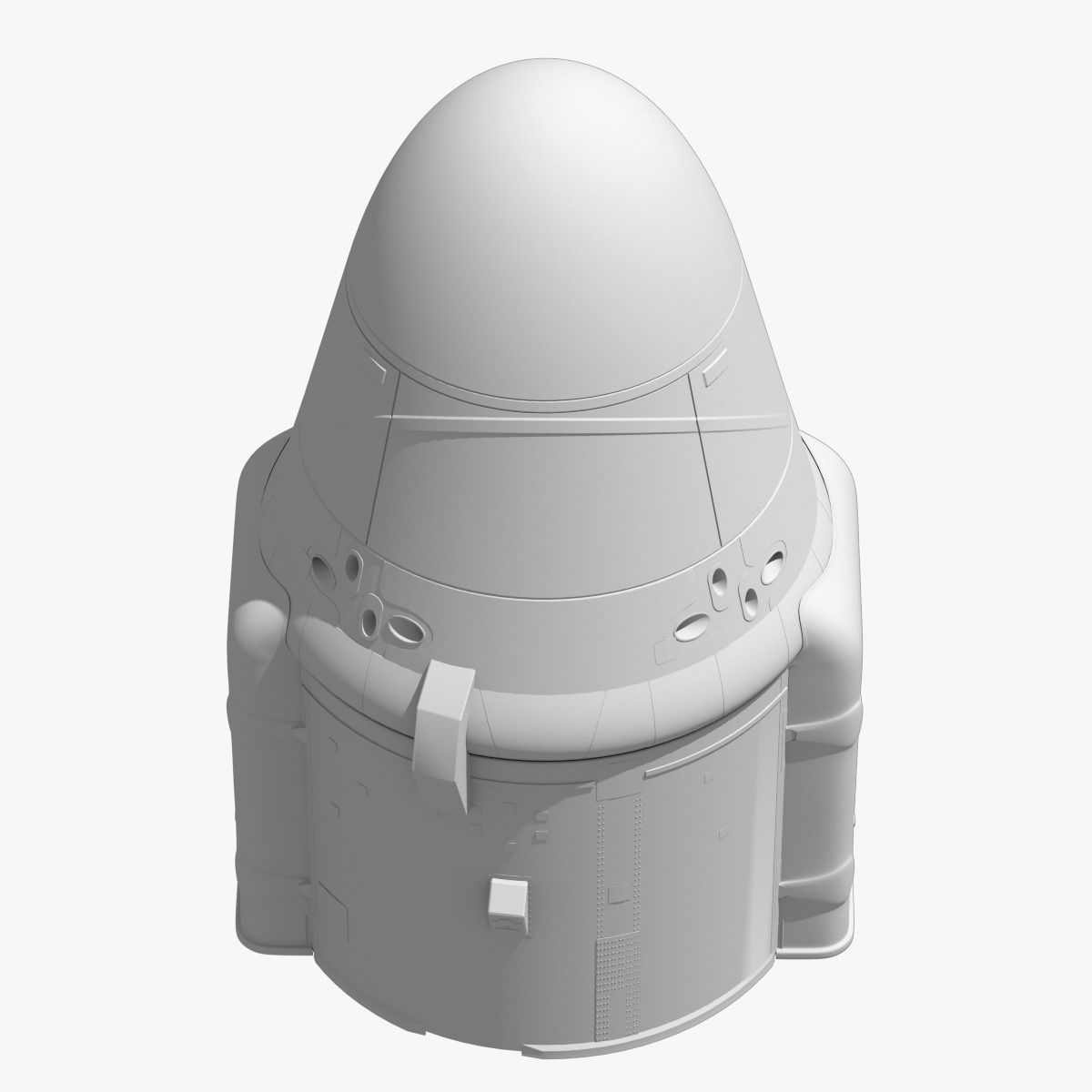 Dragon Capsule SpaceX 3D model_19