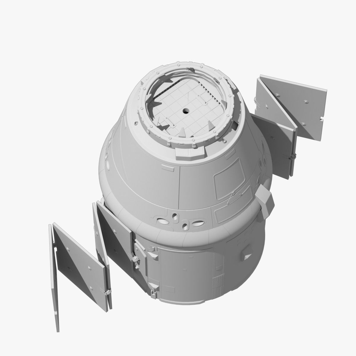 Dragon Capsule SpaceX 3D model_23