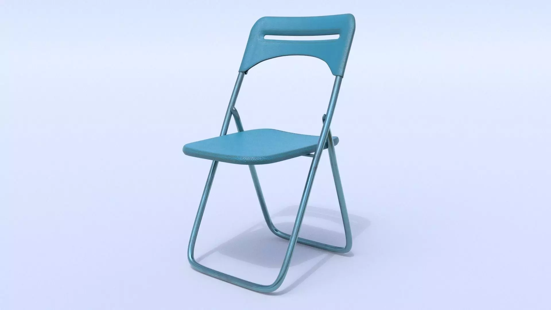 IKEA NISSE Blue Basic Kitchen Chair 3D model