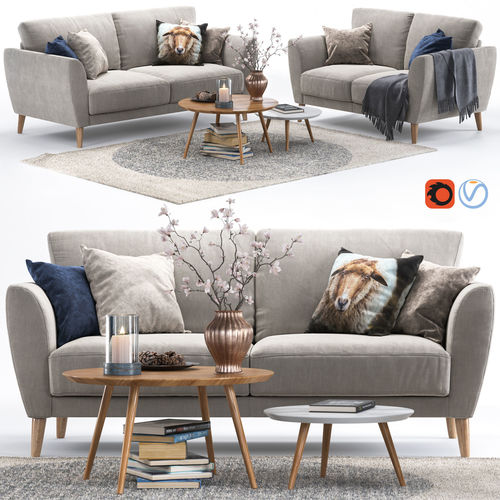 Aria Sofa 3D model