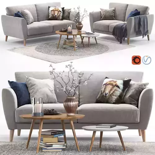 Aria Sofa 3D model