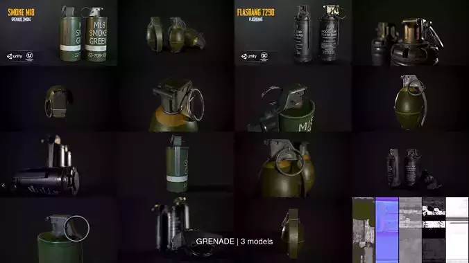 GRENADE smoke 3D Model Collection