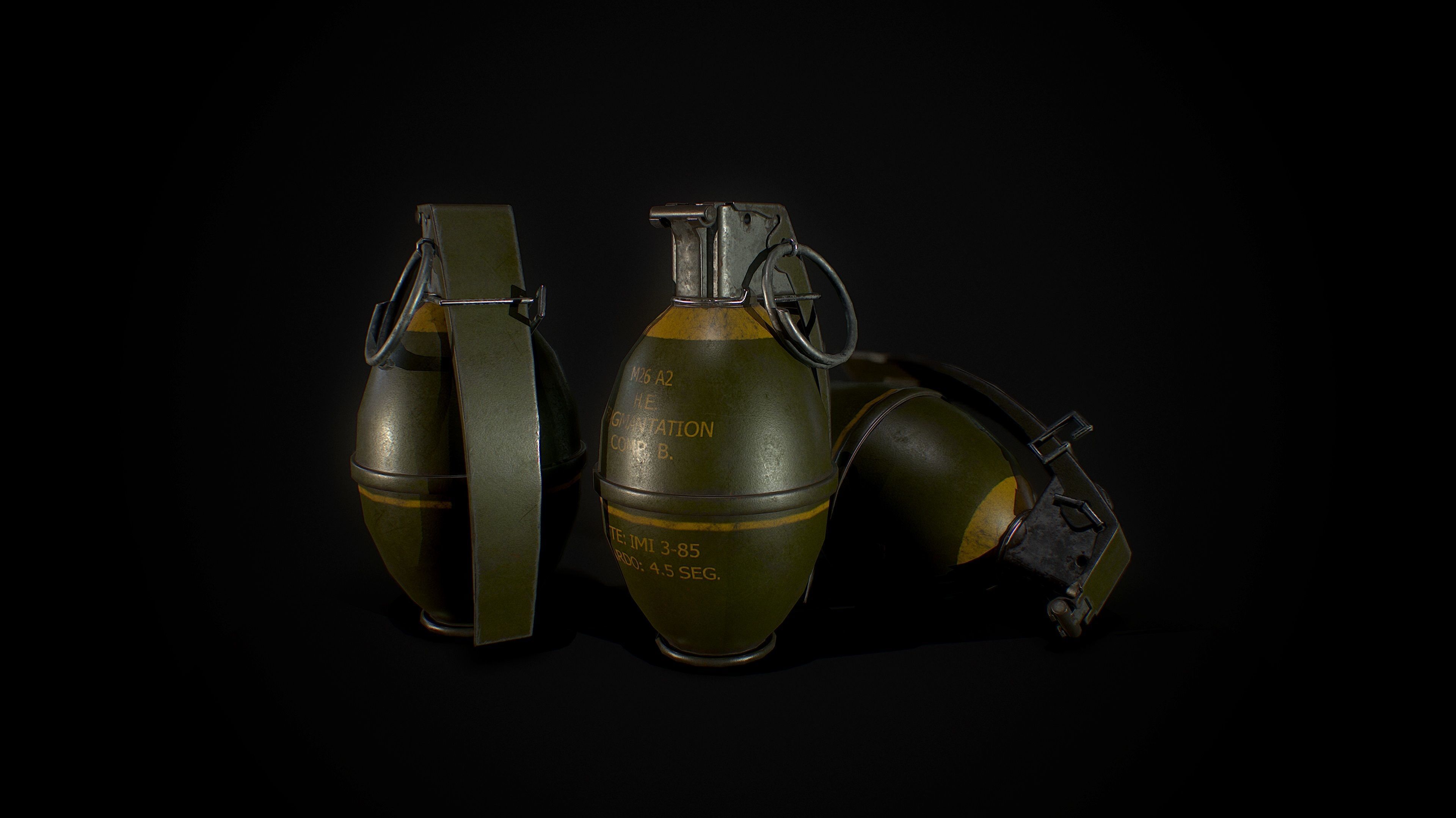 GRENADE smoke 3D Model Collection_6