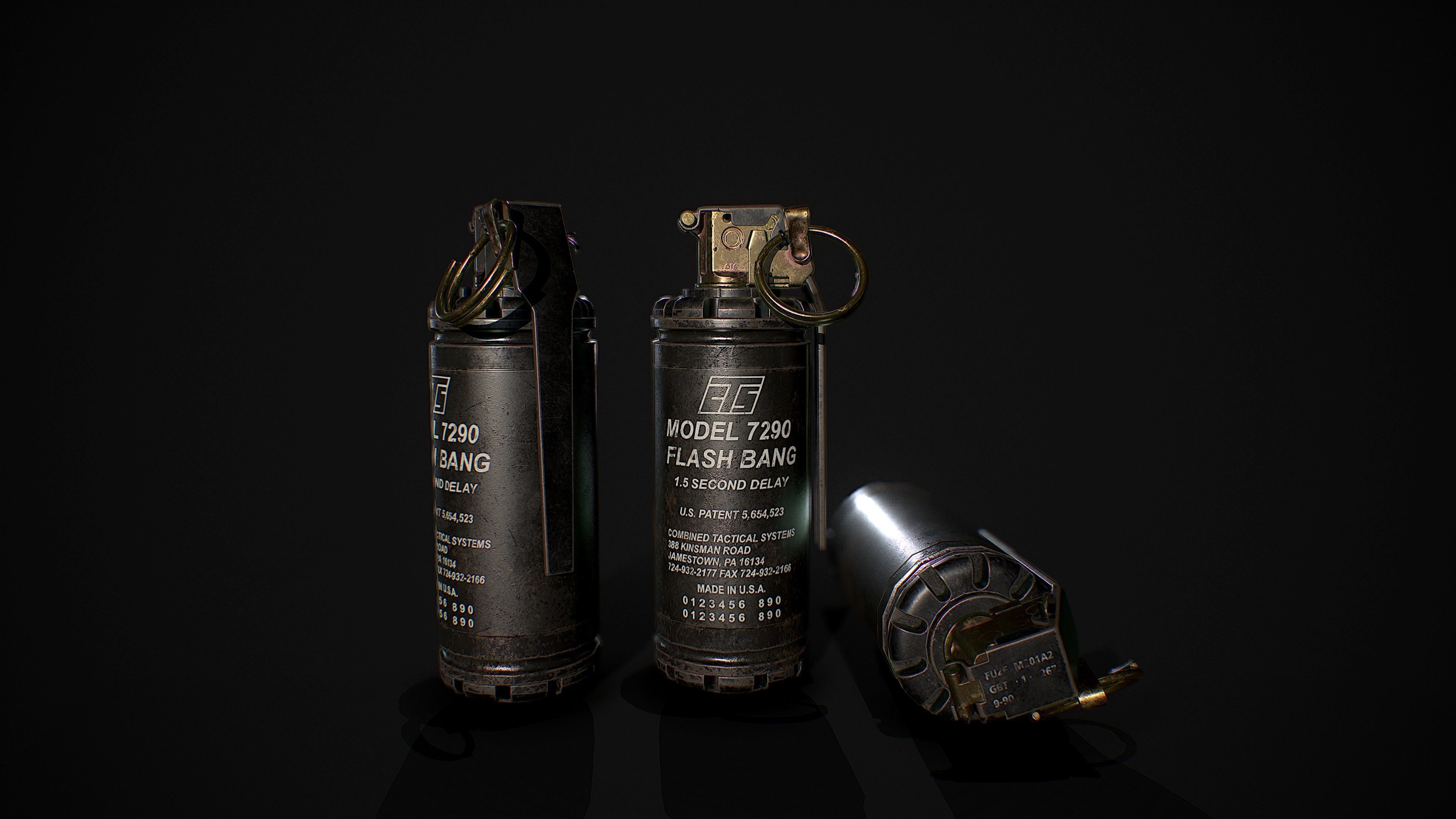 GRENADE smoke 3D Model Collection_4