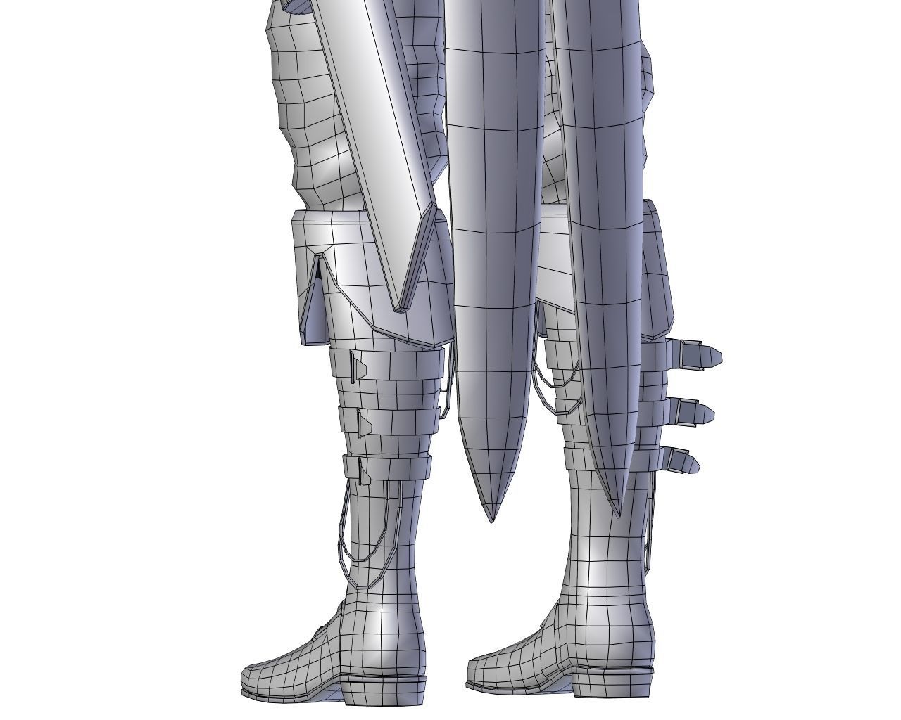 Steampunk Character Low-poly 3D model_72