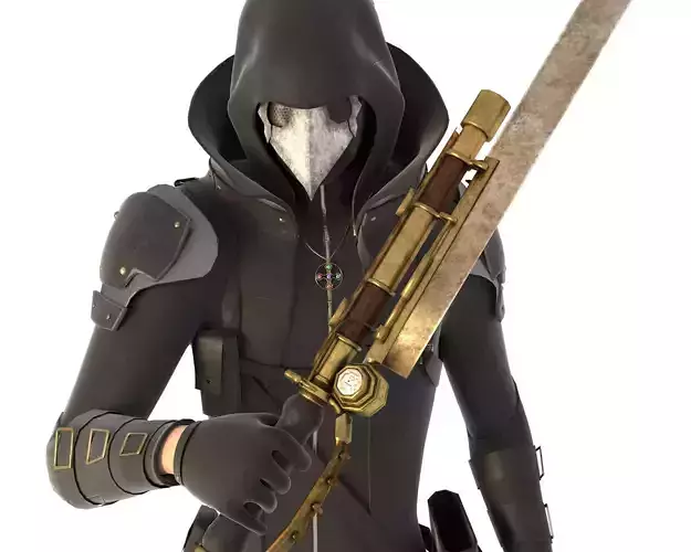 Steampunk Character Low-poly 3D model Steampunk Character Low-poly 3D model