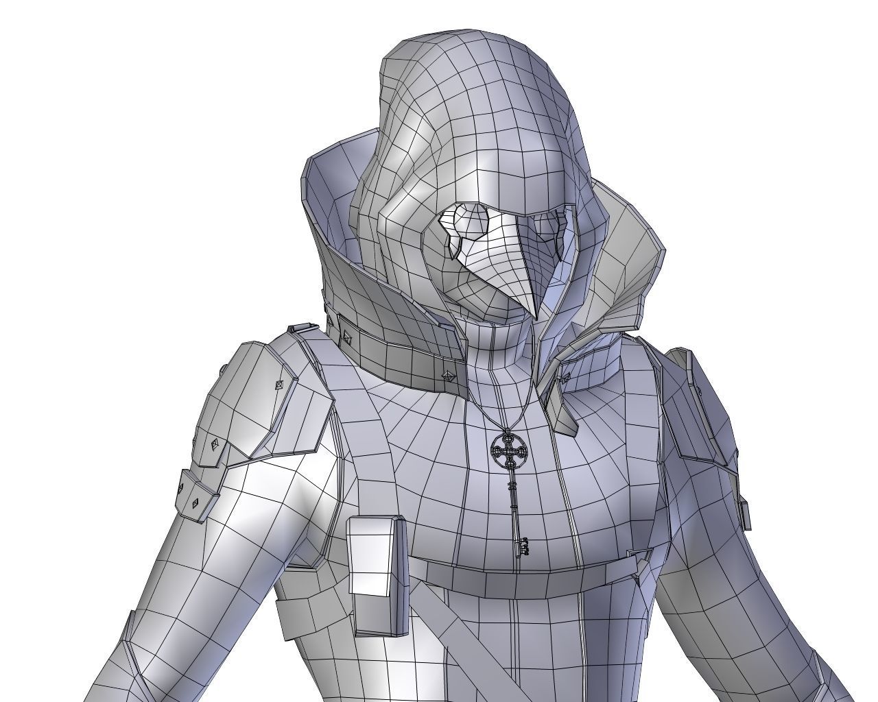 Steampunk Character Low-poly 3D model_67